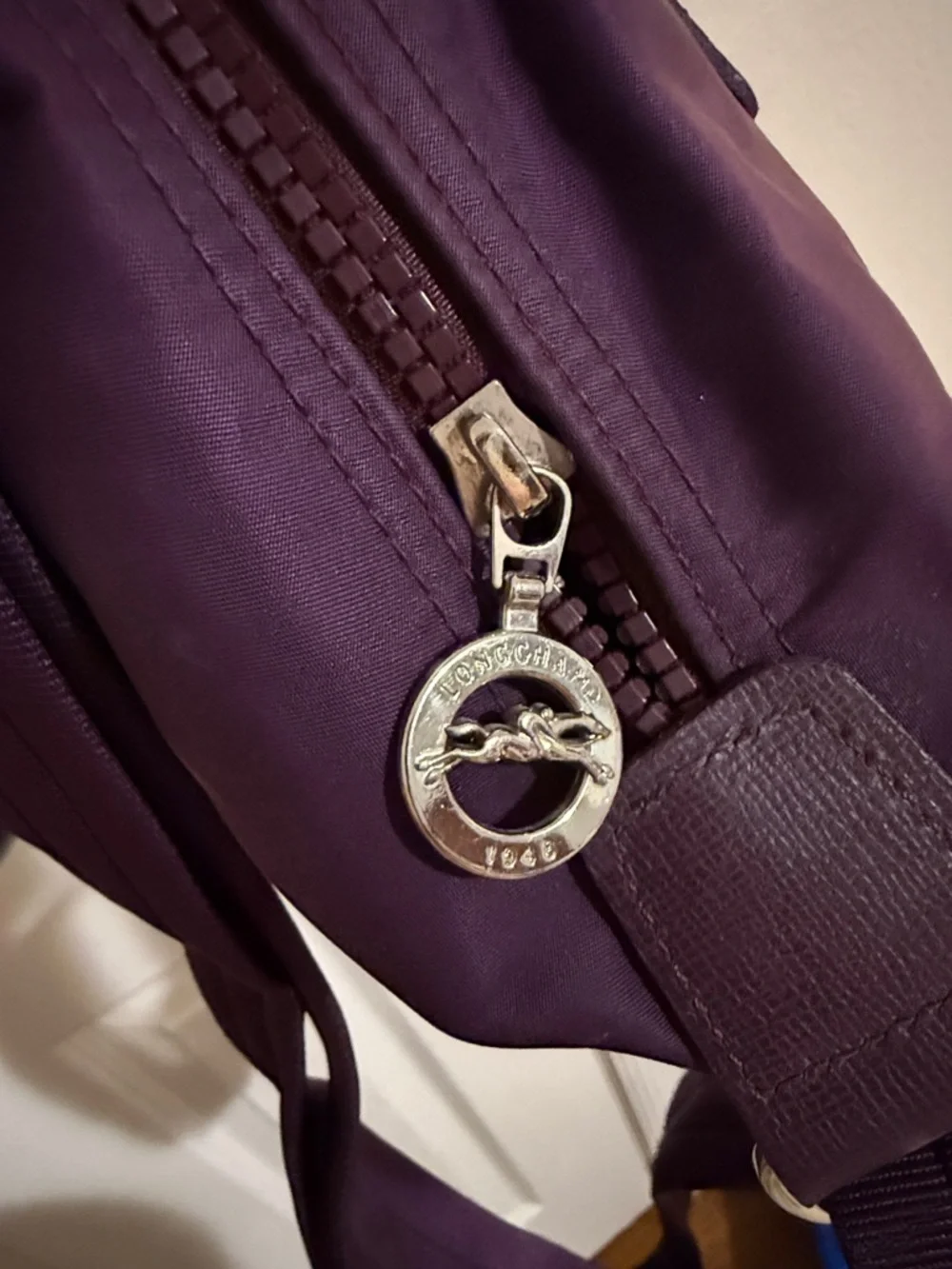 Longchamp Plum Le Pliage Neo Nylon Crossbody Handbag - Picture 4 of 8